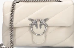 witte pinko schoudertas love puff classic