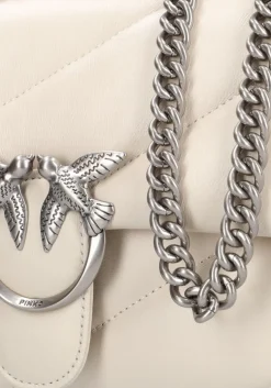 witte pinko schoudertas love puff classic