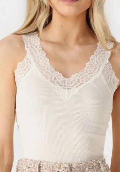 witte rosemunde top bernadine sl regular v-neck top