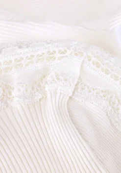 ROSEMUNDE te t-shirt benita silk t-shirt w/ lace><noscript><img width=