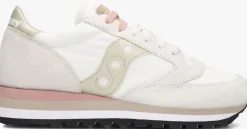 witte saucony lage sneakers jazz triple