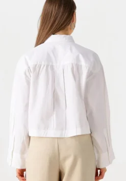 witte selected femme blouses slfastha ls cropped boxy shirt