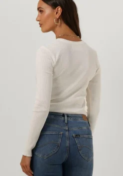 witte selected femme t-shirt anna ls crew neck tee