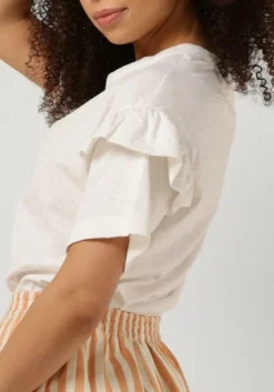 witte selected femme t-shirt slfrylie ss florence tee