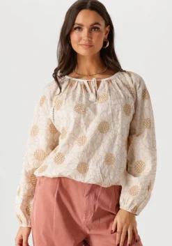 SUMMUM te blouses longsleeve top flower embroidery>DAMES Blouses