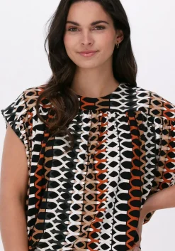 witte summum blouses top honeycomb print on viscose ea