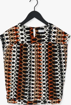 witte summum blouses top honeycomb print on viscose ea