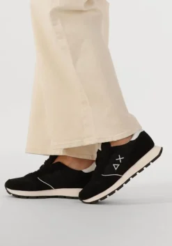 witte sun68 lage sneakers ally glitter