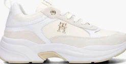 witte tommy hilfiger lage sneakers th chunky feminine