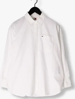 witte tommy jeans blouses tjw rlx essential sh