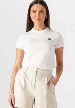 TOMMY JEANS te t-shirt tjw reg badge tee>DAMES Tops & T-Shirts