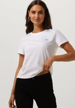 TOMMY JEANS te t-shirt tjw regular jersey c neck>DAMES Tops & T-Shirts