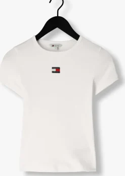 TOMMY JEANS te t-shirt twj slim badge rib tee><noscript><img width=