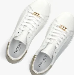 witte twinset milano lage sneakers 251tcp048