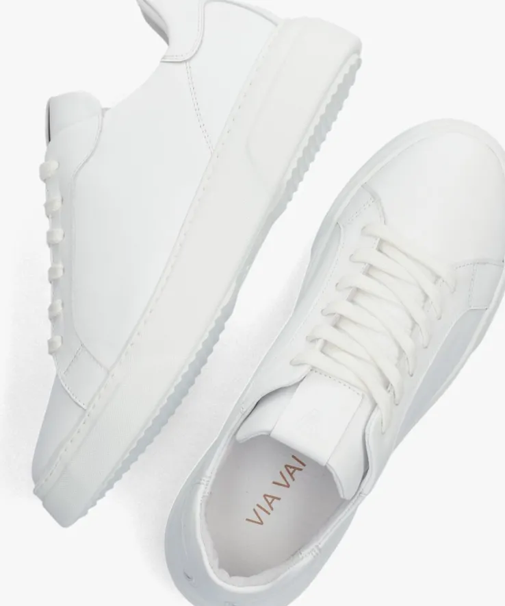 witte via vai lage sneakers juno uni
