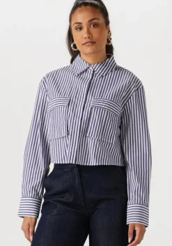 witte withblack blouses wbllemon ls cropped shirt