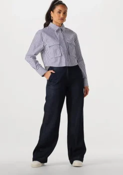 witte withblack blouses wbllemon ls cropped shirt