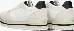 witte woden lage sneakers ronja plateau