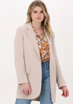 zand access blazer one-button crepe blazer