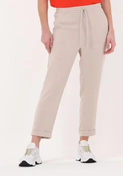 zand access pantalon sweat pants with tun-up hems