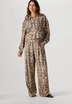 zand alix the label pantalon ladies woven snake twill pants