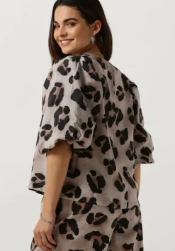 BY-BAR blouses juta cheetah blouse><noscript><img width=