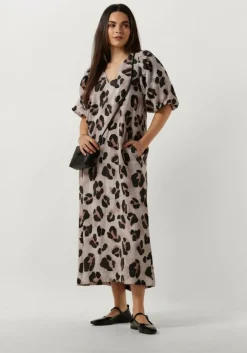 BY-BAR midi jurk juta cheetah dress>DAMES Jurken