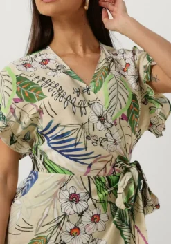 zand jansen amsterdam maxi jurk wb566 printed wrap long dress