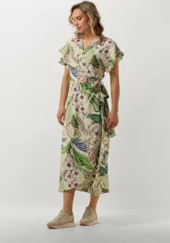 zand jansen amsterdam maxi jurk wb566 printed wrap long dress