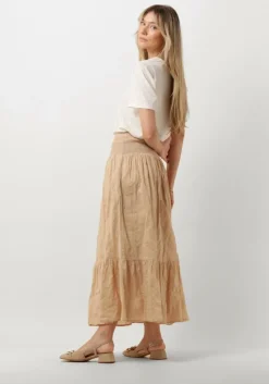 zand ruby tuesday maxirok sali long skirt with smock waistband and full placket