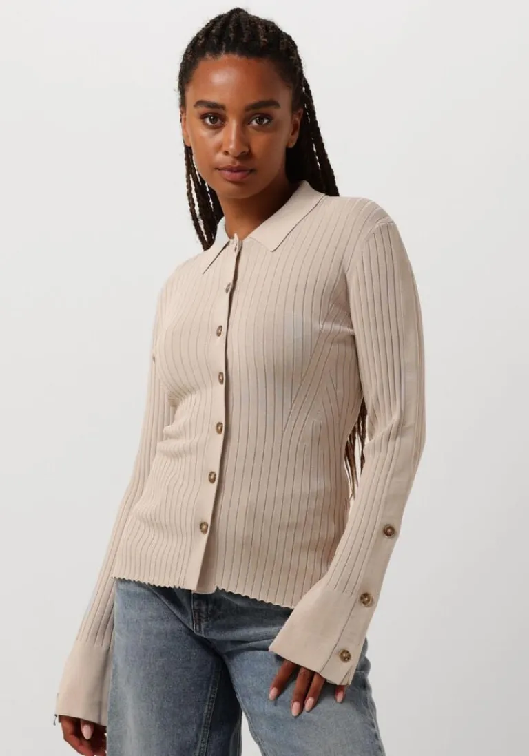 SECOND FEMALE trui jakarta knit collar>DAMES Truien & Vesten