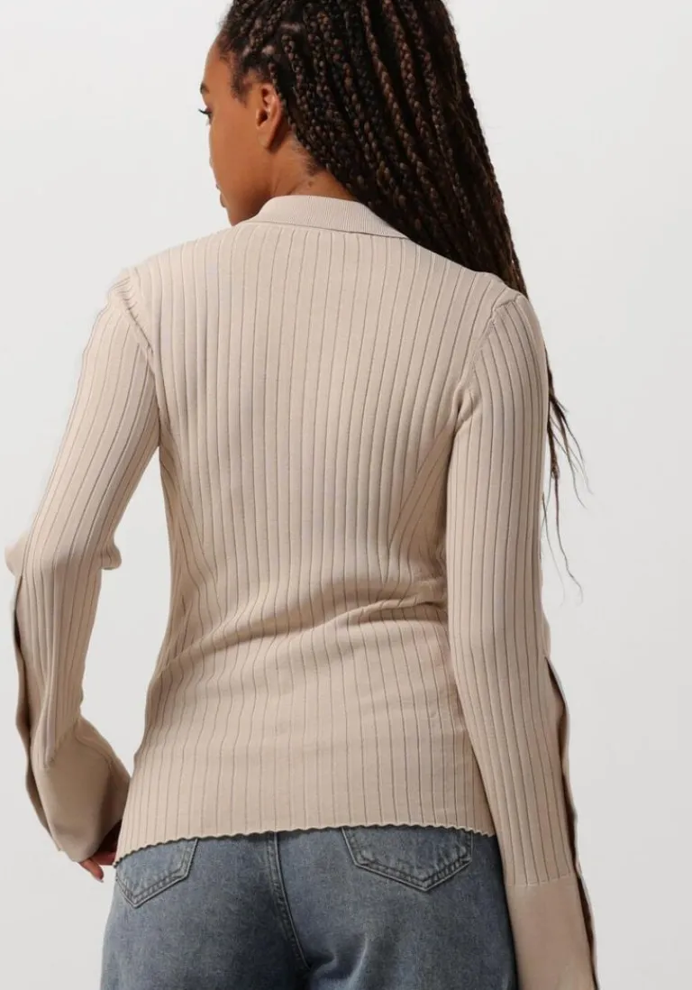 SECOND FEMALE trui jakarta knit collar>DAMES Truien & Vesten