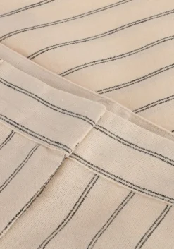 zand selected femme broeken slfhilda mw shorts pin stripe