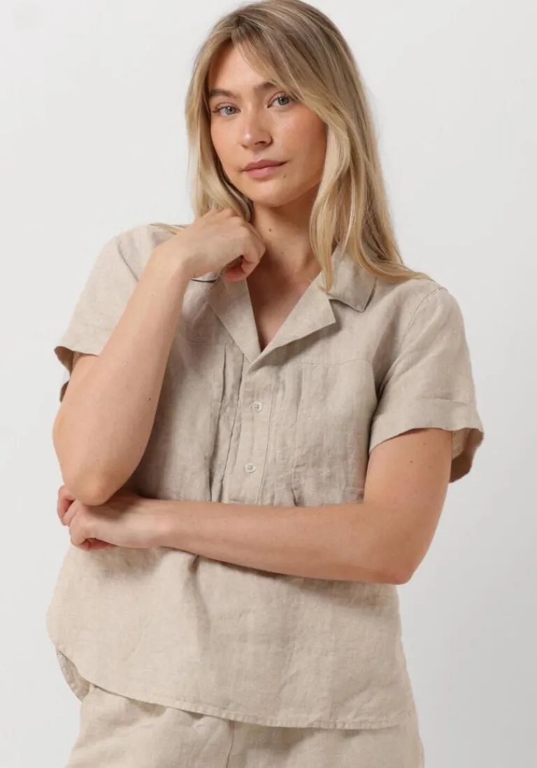 VANILIA blouses linen fitted top>DAMES Blouses