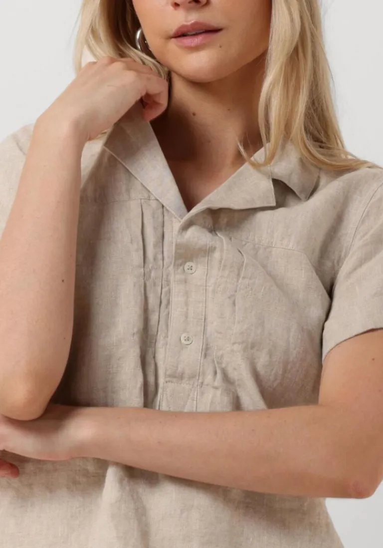 VANILIA blouses linen fitted top>DAMES Blouses