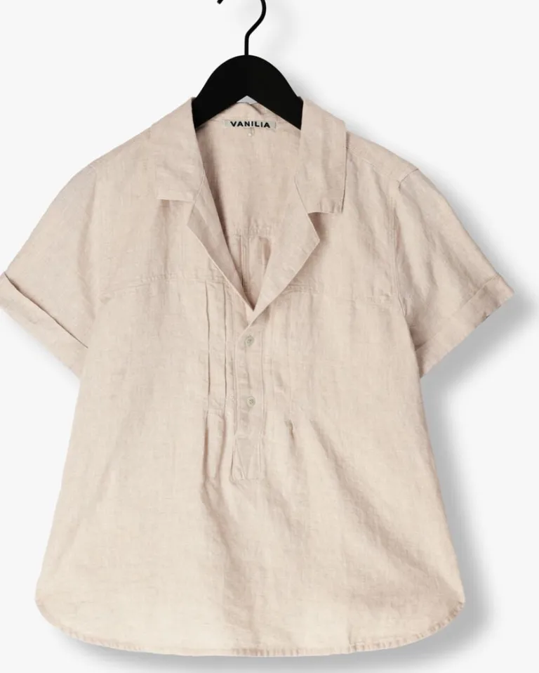 VANILIA blouses linen fitted top>DAMES Blouses