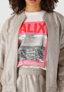 ALIX THE LABEL en jack ladies woven foil jacket><noscript><img width=