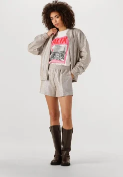 ALIX THE LABEL en korte broek ladies woven foil shorts>DAMES Co-Ord Sets|Broeken