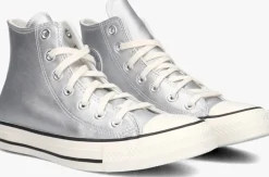 zilveren converse hoge sneakers chuck taylor all star hi
