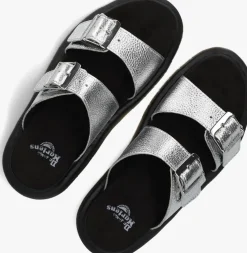 zilveren dr martens slippers josef