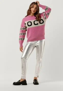 zilveren est'seven legging est’chino stretch leather