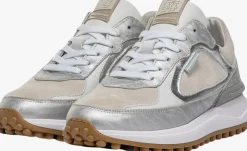 zilveren floris van bommel lage sneakers sfw-10107