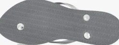 zilveren havaianas teenslippers slim point