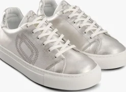 zilveren jan jansen lage sneakers kiss my back