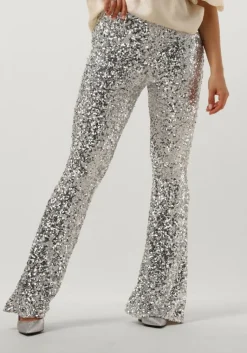 JOSH V en flared broek flora>DAMES Broeken