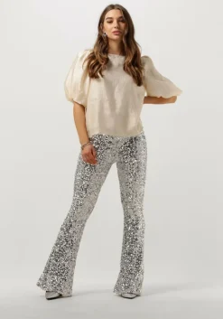 JOSH V en flared broek flora>DAMES Broeken