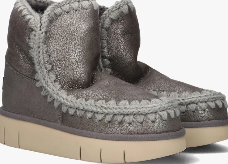 zilveren mou vachtlaarzen eskimo18bounc met