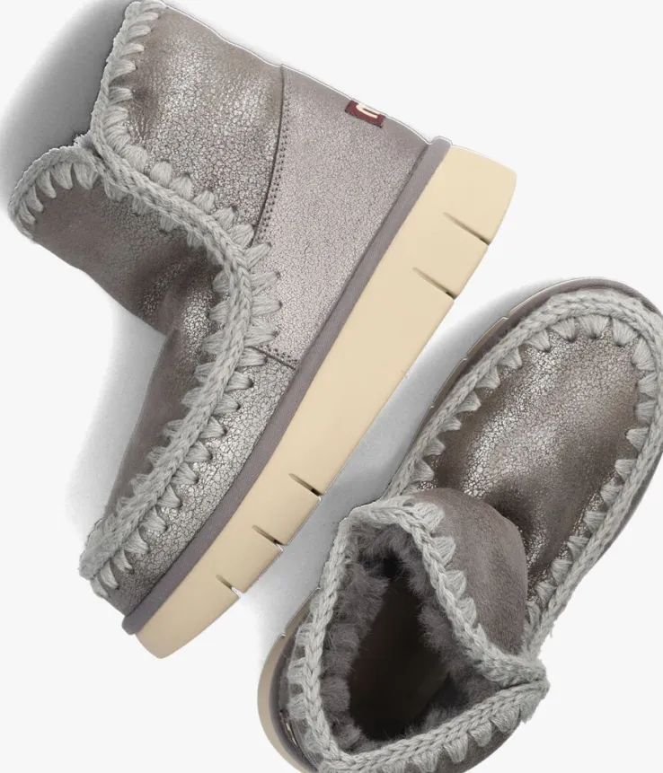 zilveren mou vachtlaarzen eskimo18bounc met