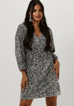 zilveren notre-v mini jurk nv celina dress