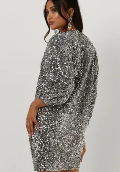 zilveren notre-v mini jurk nv celina dress